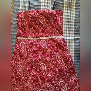 Tommy Hilfiger Red Bandana Strapless Dress